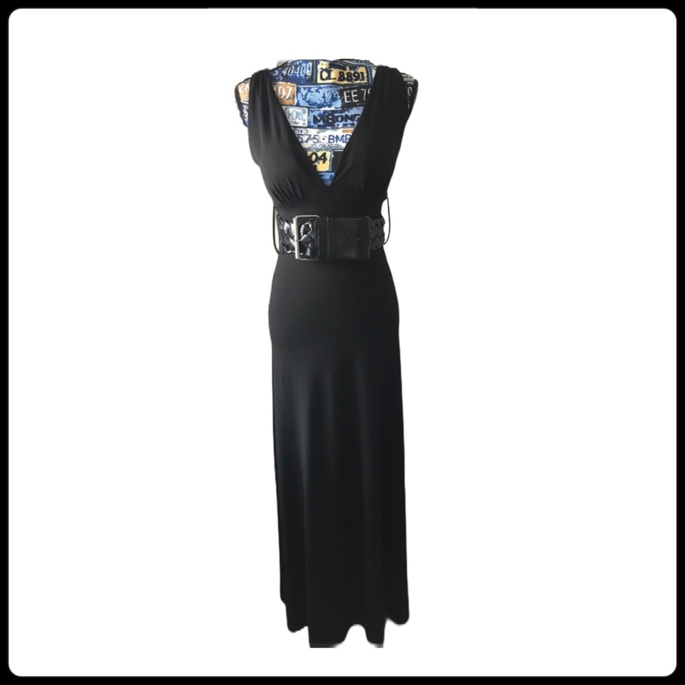 XOXO  Deep Plunge  Maxi Dress